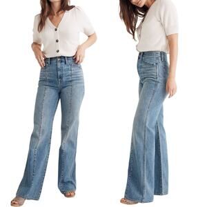 Madewell 11" High Rise Flare Jeans Size 25 Annapolis Wash Seamed Edition Vintage